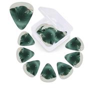 12 Pack Guitar Picks with Organizer Storage Box,Thin, Medium & Heavy 3 Different Thickness Guitar Pick dragonfly by the lake Bass Plectrums for Ukulele Acoustic Guitar Accessories