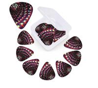 12 Pack Guitar Picks with Organizer Storage Box,Thin, Medium & Heavy 3 Different Thickness Guitar Pick Fantasy Sci-Fi Dizziness Bass Plectrums for Ukulele Acoustic Guitar Accessories