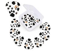 12 Pack Guitar Picks with Organizer Storage Box,Thin, Medium & Heavy 3 Different Thickness Guitar Pick Animal Paw Prints Bass Plectrums for Ukulele Acoustic Guitar Accessories