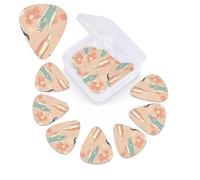 12 Pack Guitar Picks with Organizer Storage Box,Thin, Medium & Heavy 3 Different Thickness Guitar Pick Colorful Light Rocket Bass Plectrums for Ukulele Acoustic Guitar Accessories