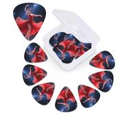 12 Pack Guitar Picks with Organizer Storage Box,Thin, Medium & Heavy 3 Different Thickness Guitar Pick Dancer on star stage Bass Plectrums for Ukulele Acoustic Guitar Accessories