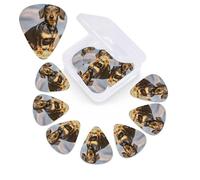 12 Pack Guitar Picks with Organizer Storage Box,Thin, Medium & Heavy 3 Different Thickness Guitar Pick Dachshund Dog Bass Plectrums for Ukulele Acoustic Guitar Accessories