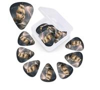 12 Pack Guitar Picks with Organizer Storage Box,Thin, Medium & Heavy 3 Different Thickness Guitar Pick Sailing Ship in Stormy Sea Bass Plectrums for Ukulele Acoustic Guitar Accessories