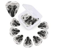 12 Pack Guitar Picks with Organizer Storage Box,Thin, Medium & Heavy 3 Different Thickness Guitar Pick Elephant Walking Bass Plectrums for Ukulele Acoustic Guitar Accessories