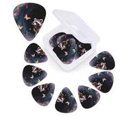 12 Pack Guitar Picks with Organizer Storage Box,Thin, Medium & Heavy 3 Different Thickness Guitar Pick Goblin Cave Raccoon Bass Plectrums for Ukulele Acoustic Guitar Accessories