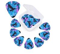 12 Pack Guitar Picks with Organizer Storage Box,Thin, Medium & Heavy 3 Different Thickness Guitar Pick Giant flying mechanical bird Bass Plectrums for Ukulele Acoustic Guitar Accessories