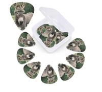 12 Pack Guitar Picks with Organizer Storage Box,Thin, Medium & Heavy 3 Different Thickness Guitar Pick Donkey in Daisy Bush Bass Plectrums for Ukulele Acoustic Guitar Accessories