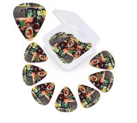 12 Pack Guitar Picks with Organizer Storage Box,Thin, Medium & Heavy 3 Different Thickness Guitar Pick Company Farm Tractors Bass Plectrums for Ukulele Acoustic Guitar Accessories