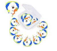 12 Pack Guitar Picks with Organizer Storage Box,Thin, Medium & Heavy 3 Different Thickness Guitar Pick Cute rabbit Bass Plectrums for Ukulele Acoustic Guitar Accessories