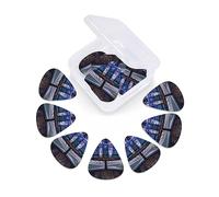 12 Pack Guitar Picks with Organizer Storage Box, Thin-Medium-Heavy Picks Handmade Plectrums Airplane Cockpit Guitar Plectrums Bass Ukulele Picks Acoustic Guitar Lovers Gift