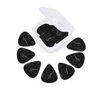 12 Pack Guitar Picks with Organizer Storage Box, Thin-Medium-Heavy Picks Handmade Plectrums Black Labrador Guitar Plectrums Bass Ukulele Picks Acoustic Guitar Lovers Gift