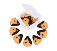 12 Pack Guitar Picks with Organizer Storage Box, Thin-Medium-Heavy Picks Handmade Plectrums Chair and Wine at Sunset Lake Guitar Plectrums Bass Ukulele Picks Acoustic Guitar Lovers Gift