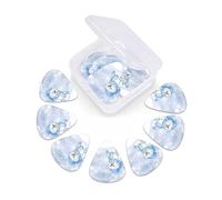 12 Pack Guitar Picks with Organizer Storage Box, Thin-Medium-Heavy Picks Handmade Plectrums Christmas Happy Snowman Guitar Plectrums Bass Ukulele Picks Acoustic Guitar Lovers Gift