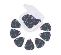 12 Pack Guitar Picks with Organizer Storage Box, Thin-Medium-Heavy Picks Handmade Plectrums Colored beautiful mermaid Guitar Plectrums Bass Ukulele Picks Acoustic Guitar Lovers Gift