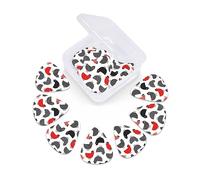 12 Pack Guitar Picks with Organizer Storage Box, Thin-Medium-Heavy Picks Handmade Plectrums Creative Cartoon Chicken Guitar Plectrums Bass Ukulele Picks Acoustic Guitar Lovers Gift