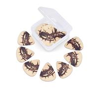 12 Pack Guitar Picks with Organizer Storage Box, Thin-Medium-Heavy Picks Handmade Plectrums Crown of thorns Guitar Plectrums Bass Ukulele Picks Acoustic Guitar Lovers Gift