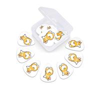 12 Pack Guitar Picks with Organizer Storage Box, Thin-Medium-Heavy Picks Handmade Plectrums cute corgi butt Guitar Plectrums Bass Ukulele Picks Acoustic Guitar Lovers Gift