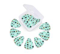 12 Pack Guitar Picks with Organizer Storage Box, Thin-Medium-Heavy Picks Handmade Plectrums cute french bulldog Guitar Plectrums Bass Ukulele Picks Acoustic Guitar Lovers Gift