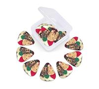 12 Pack Guitar Picks with Organizer Storage Box, Thin-Medium-Heavy Picks Handmade Plectrums Cute guinea pigs Guitar Plectrums Bass Ukulele Picks Acoustic Guitar Lovers Gift