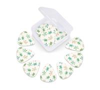 12 Pack Guitar Picks with Organizer Storage Box, Thin-Medium-Heavy Picks Handmade Plectrums Cute sea turtle Guitar Plectrums Bass Ukulele Picks Acoustic Guitar Lovers Gift