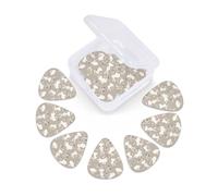 12 Pack Guitar Picks with Organizer Storage Box, Thin-Medium-Heavy Picks Handmade Plectrums Easter Bunny Floral Guitar Plectrums Bass Ukulele Picks Acoustic Guitar Lovers Gift