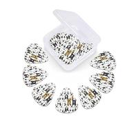 12 Pack Guitar Picks with Organizer Storage Box, Thin-Medium-Heavy Picks Handmade Plectrums Funny Dogs Bull Terrier Guitar Plectrums Bass Ukulele Picks Acoustic Guitar Lovers Gift