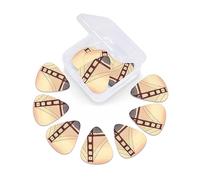 12 Pack Guitar Picks with Organizer Storage Box, Thin-Medium-Heavy Picks Handmade Plectrums Golden Gate Bridge Guitar Plectrums Bass Ukulele Picks Acoustic Guitar Lovers Gift
