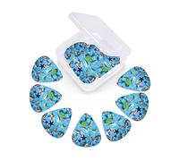 12 Pack Guitar Picks with Organizer Storage Box, Thin-Medium-Heavy Picks Handmade Plectrums Japanese Red carp Guitar Plectrums Bass Ukulele Picks Acoustic Guitar Lovers Gift