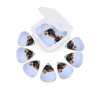 12 Pack Guitar Picks with Organizer Storage Box, Thin-Medium-Heavy Picks Handmade Plectrums Lazy and Relaxing Otter Guitar Plectrums Bass Ukulele Picks Acoustic Guitar Lovers Gift