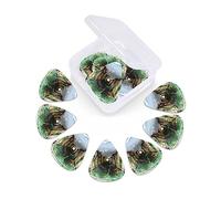 12 Pack Guitar Picks with Organizer Storage Box, Thin-Medium-Heavy Picks Handmade Plectrums Royal Garden Guitar Plectrums Bass Ukulele Picks Acoustic Guitar Lovers Gift