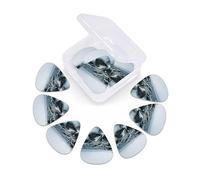 12 Pack Guitar Picks with Organizer Storage Box, Thin-Medium-Heavy Picks Handmade Plectrums Sea Water The Rocks Snow Mountain Guitar Plectrums Bass Ukulele Picks Acoustic Guitar Lovers Gift