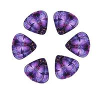12-Pack Guitar Picks With storage box, Beautiful Flowers and Butterfly Printed Guitar Plectrums Universal Accessories(0.46mm,0.71mm,0.96mm)