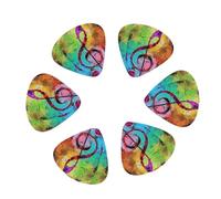 12-Pack Guitar Picks With storage box, Colorful Music Notes Printed Guitar Plectrums Universal Accessories(0.46mm,0.71mm,0.96mm)
