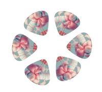 12-Pack Guitar Picks With storage box, Cotton Candy Printed Guitar Plectrums Universal Accessories(0.46mm,0.71mm,0.96mm)