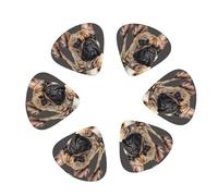 12-Pack Guitar Picks With storage box, french bulldog 1 Printed Guitar Plectrums Universal Accessories(0.46mm,0.71mm,0.96mm)