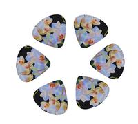 12-Pack Guitar Picks With storage box, orchids print Printed Guitar Plectrums Universal Accessories(0.46mm,0.71mm,0.96mm)