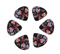 12-Pack Guitar Picks With storage box, Pretty butterfly Print Printed Guitar Plectrums Universal Accessories(0.46mm,0.71mm,0.96mm)