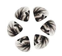 12-Pack Guitar Picks With storage box, Skunk Printed Guitar Plectrums Universal Accessories(0.46mm,0.71mm,0.96mm)