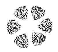 12-Pack Guitar Picks With storage box, Zebra Print Printed Guitar Plectrums Universal Accessories(0.46mm,0.71mm,0.96mm)