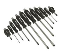 12 PACK Hammer Through Screwdriver Set - Hardened Steel Hammer Strike Chisel Cap