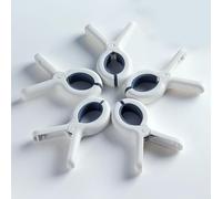 12 Pack Heavy Duty Clothes Hangers with Anti-Rust Spring, Non-Slip Silicone Pads for Towels, Blankets, Laundry and Quilts, Beach Towel Holders(Small Blue)