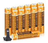 12 Pack HHR-55AAABU 550mAh 1.2V AAA Rechargeable NI-MH Batteries for Panasonic BT Gigaset Cordless Phones