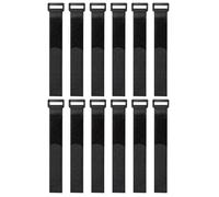 12 Pack Hook and Loop Reusable Fastening Cable Tie Down Straps - Reusable, Durable Functional Ties to Keep Your Home, Office, Workspace from Tangled Messes of Cords, Yoga Mat Strap，Velcro Cable Ties
