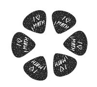 12 Pack I love Math Guitar Picks, Bass Electric Acoustic Guitar Ukulele Accessories Includes Thin Medium Heavy Guitar Picks Plectrums with Organizer Storage Box