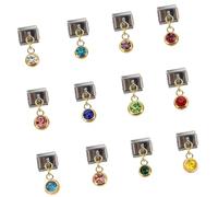 12 Pack Italian Charm Link Beads Stainless Steel Jewelry Finding Jewelry Accessories Suitable For Making Elegant Charm