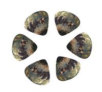 12 Pack Jungle Dinosaur Guitar Picks, Bass Electric Acoustic Guitar Ukulele Accessories Includes Thin Medium Heavy Guitar Picks Plectrums with Organizer Storage Box