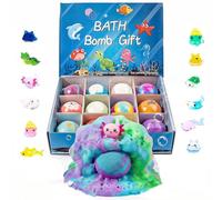12 Pack Kids Bath Bombs with Surprise Ocean Animal Toys Inside, 2026 New Fizzy Bubble Bath Fun, Splashy Bath Bomb Gift Set for Boys & Girls Birthday, Bombe de bain Enfant Surprise