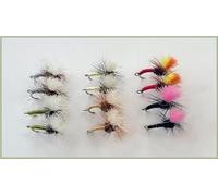 12 Pack Klink and Dink Dry Flies, choice of size, fly fishing (12, 12)