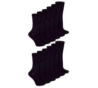12 Pack Ladies Diabetic Socks | IOMI | Wide Seamless Bamboo Non Binding Socks