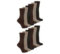 12 Pack Ladies Diabetic Socks | IOMI | Wide Seamless Bamboo Non Binding Socks